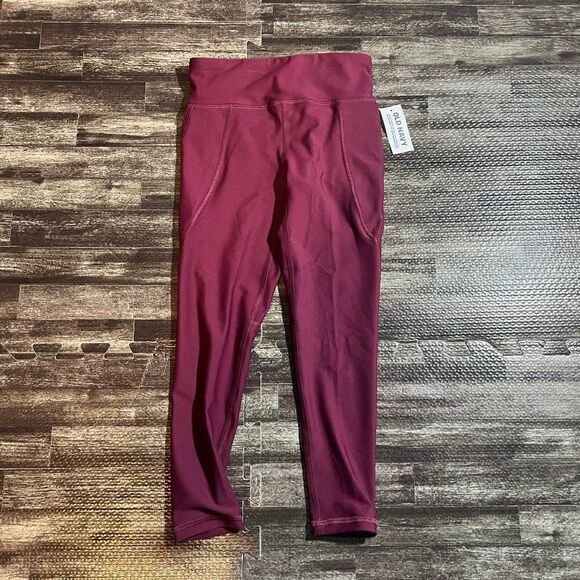 NWT Old Navy Girls' High-Waisted PowerSoft Side-Pocket Leggings - Picture 1 of 3